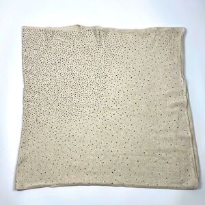 Soft Surroundings | Cream Beaded Bedazzled Spike Detail Poncho Shrug Shawl Wrap